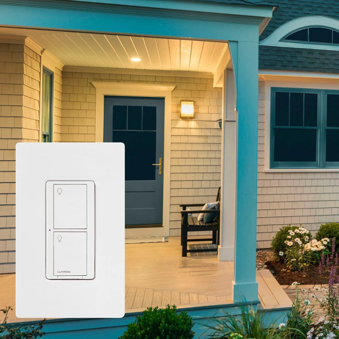 Lutron Caseta Deluxe Smart Switch Kit | P-BDG-PKG2WS-WH | White - Image 2