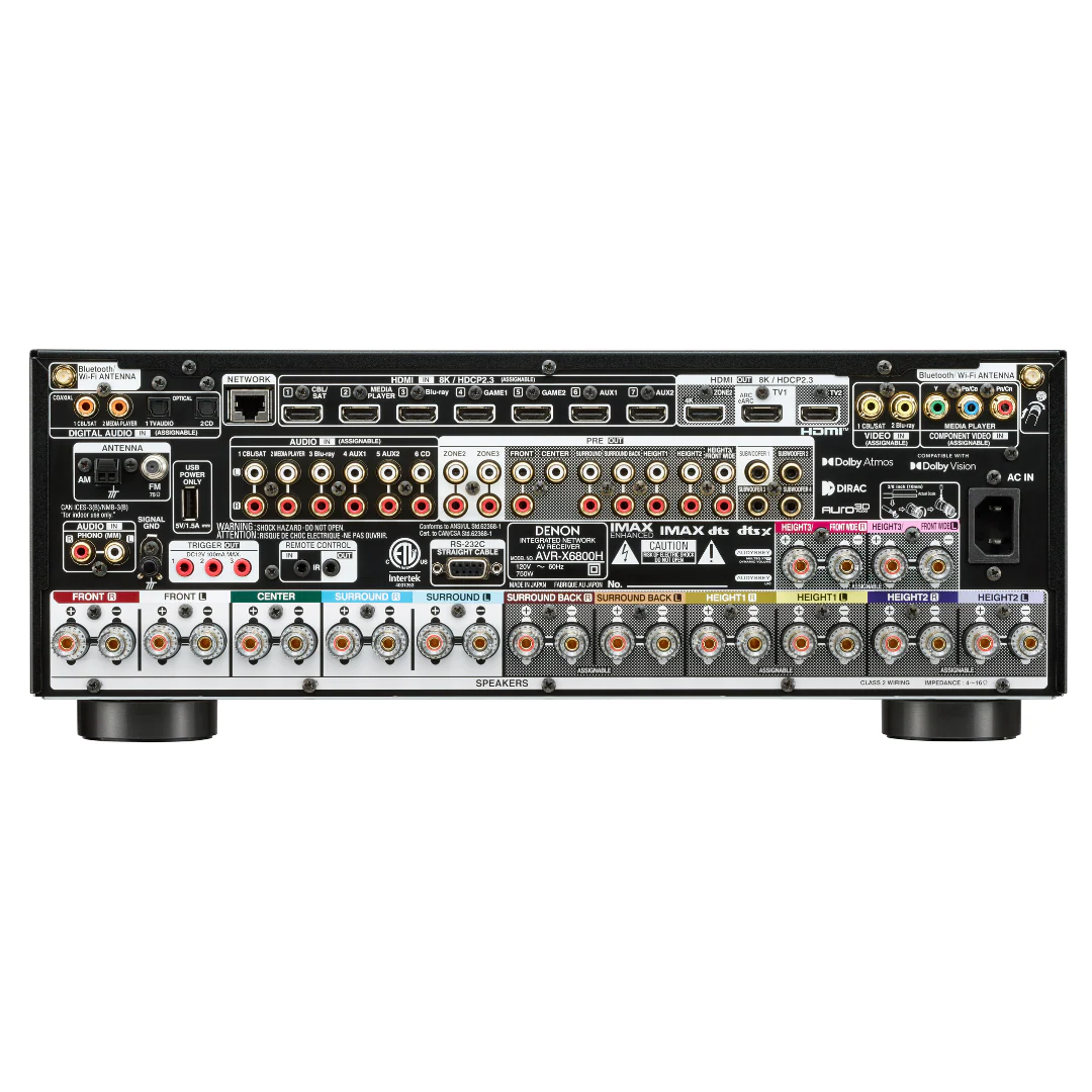 Denon AVR-X6800H 11.4 channel 8K AV Receiver - Clearance / Open Box - Image 3