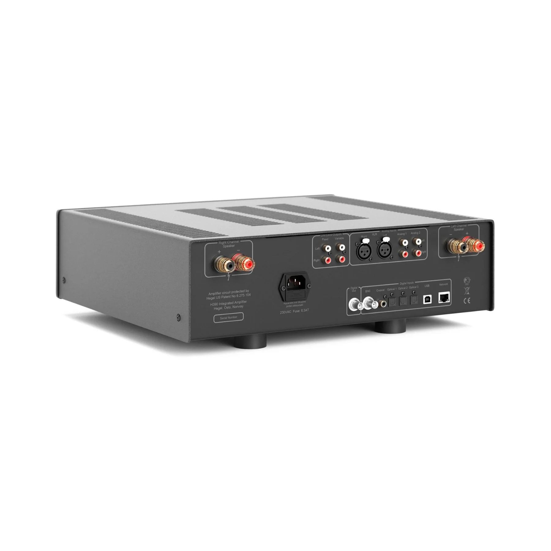 Hegel H390-Black Factory Reconditioned Integrated Amplifier - Image 2
