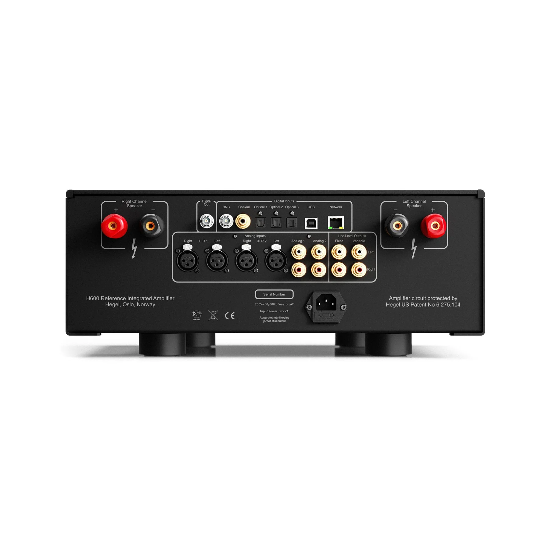 Hegel H600 Integrated Amplifier *B-Stock* (Black) - Clearance / Open Box - Image 2