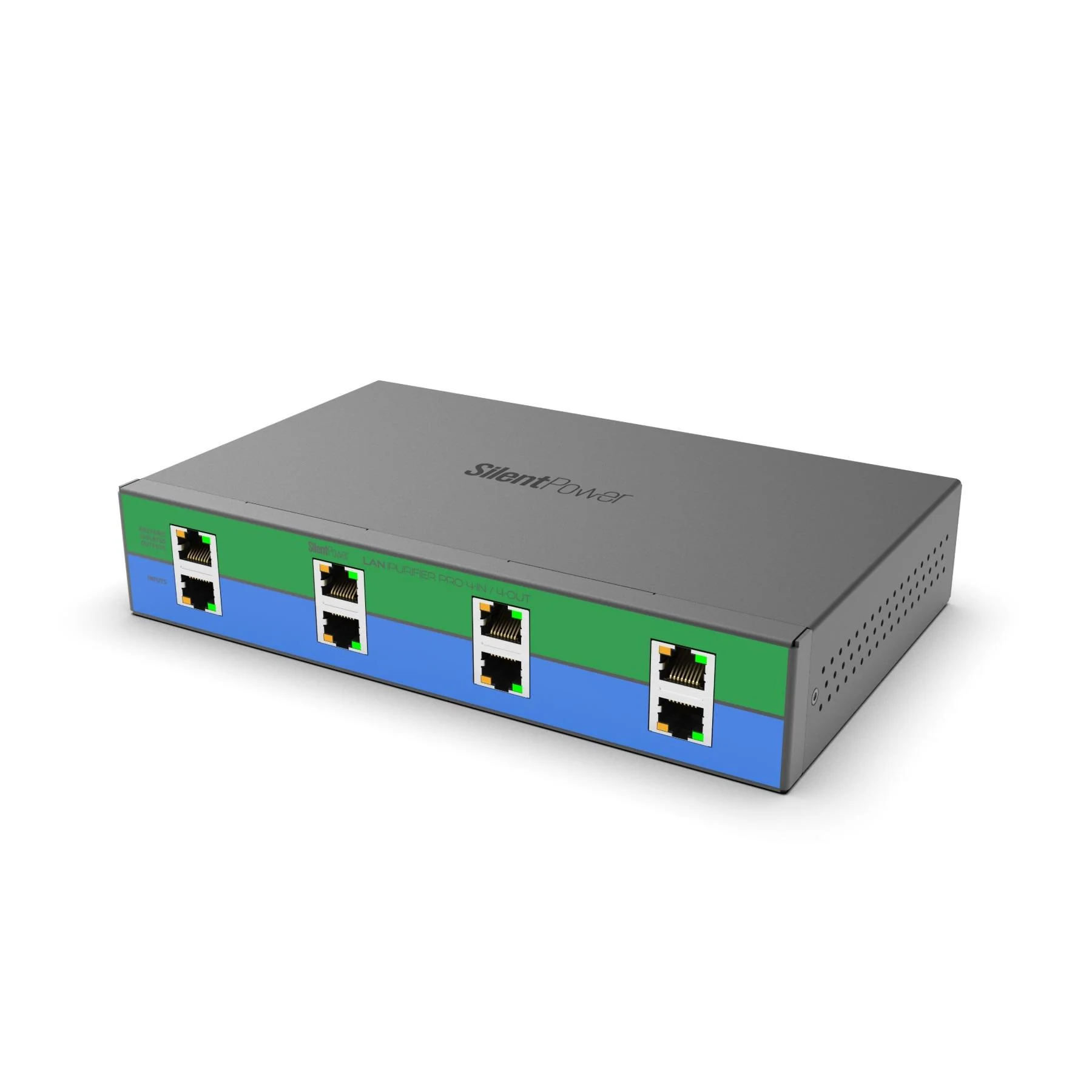 iFi Audio SilentPower LAN iPurifier Pro 4-In / 4-Out Optical Network Isolator with Signal Regeneration