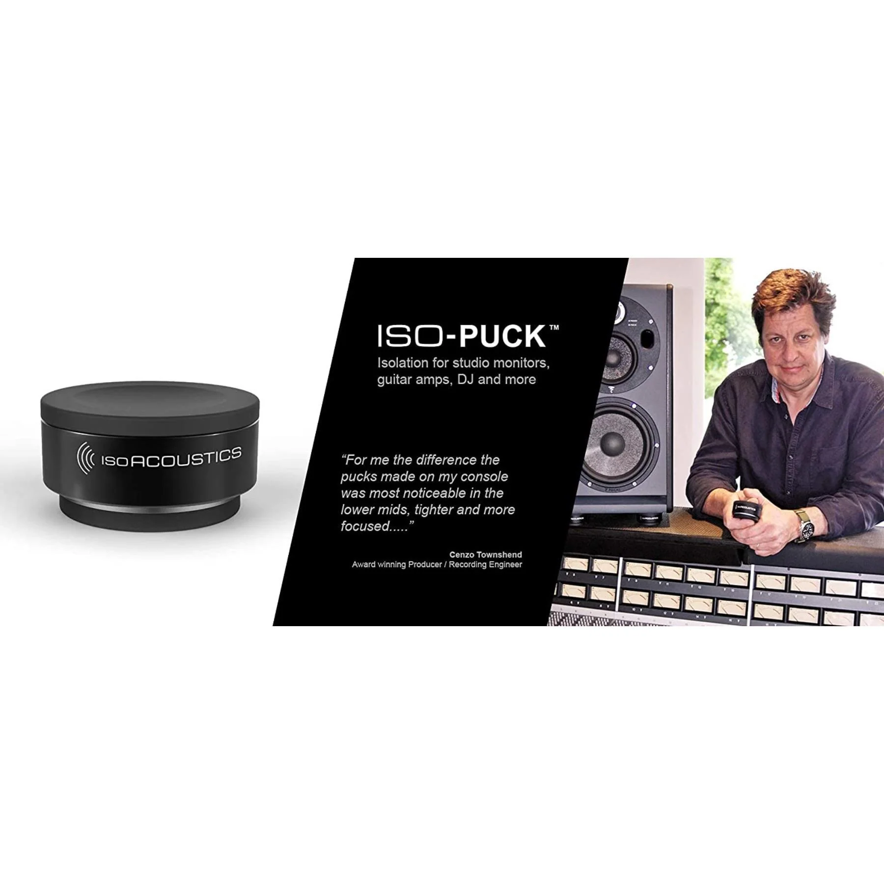 IsoAcoustics Iso-Puck Series Acoustic Isolators (Iso-Puck, 20 lbs max/Unit, 2-Pack) - Image 4