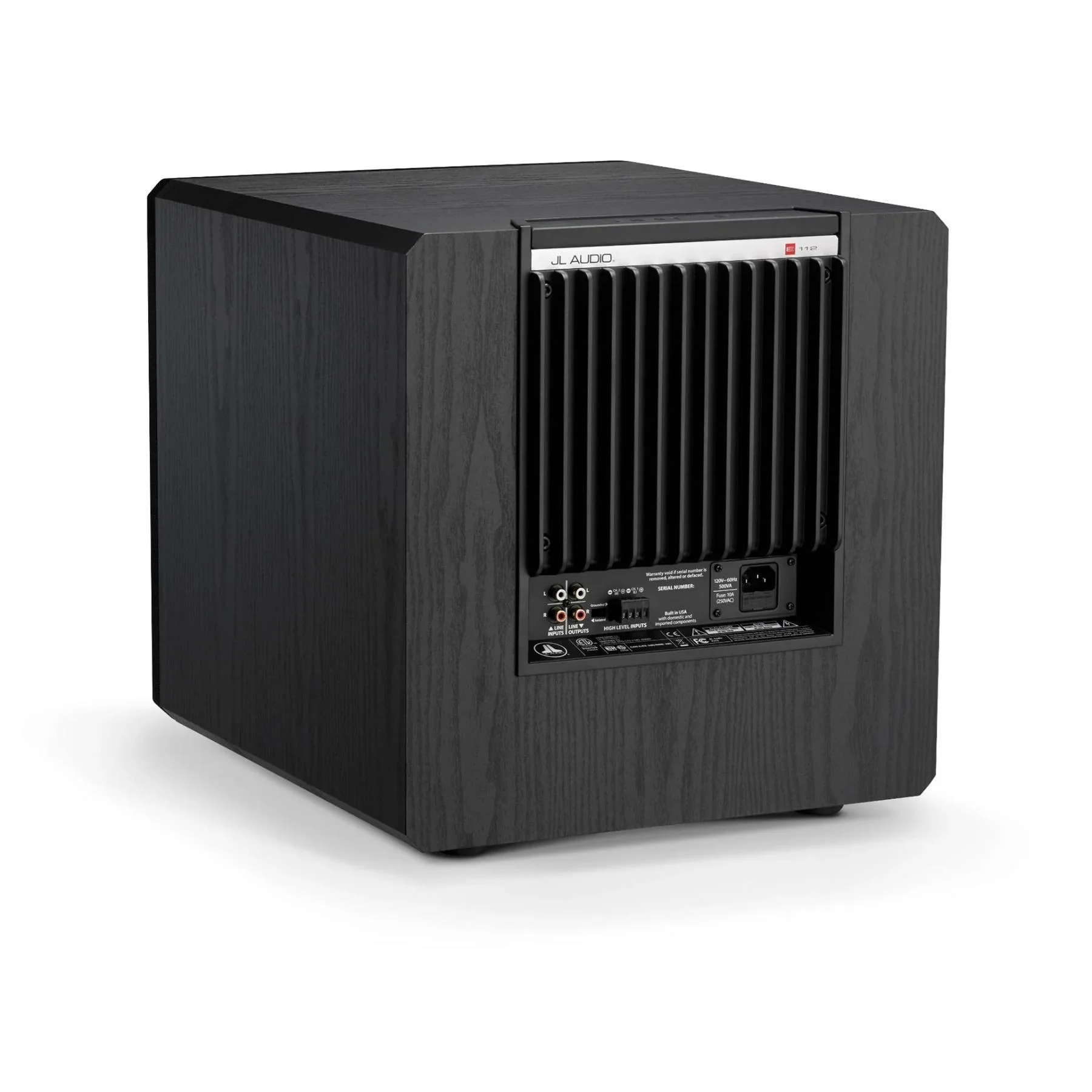 JL Audio E-Sub e112-ASH Black Ash 12" Powered Subwoofer - Clearance / Open Box - Image 6