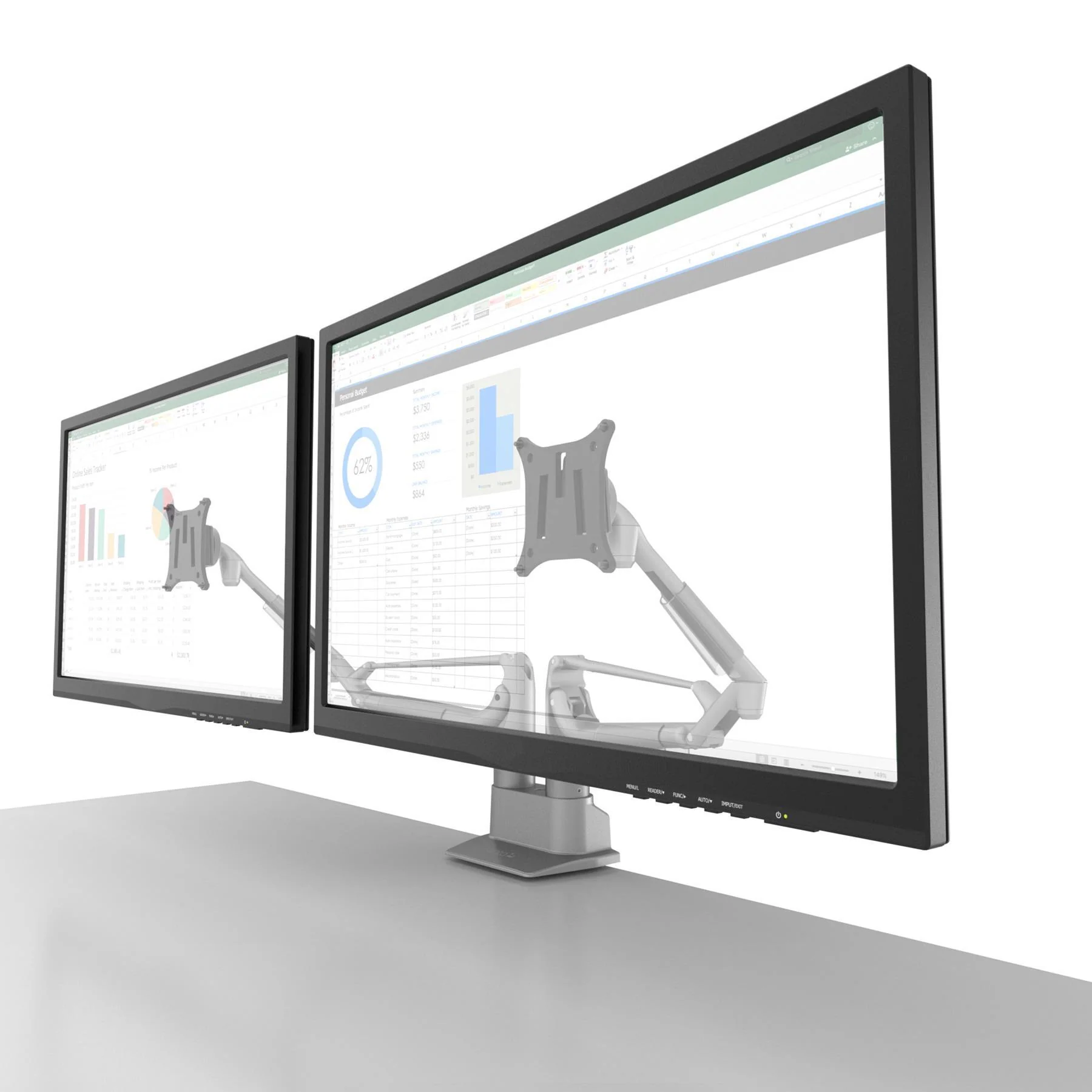 Kanto DMS2000 Dual Arm Desktop Monitor Mount - Image 10