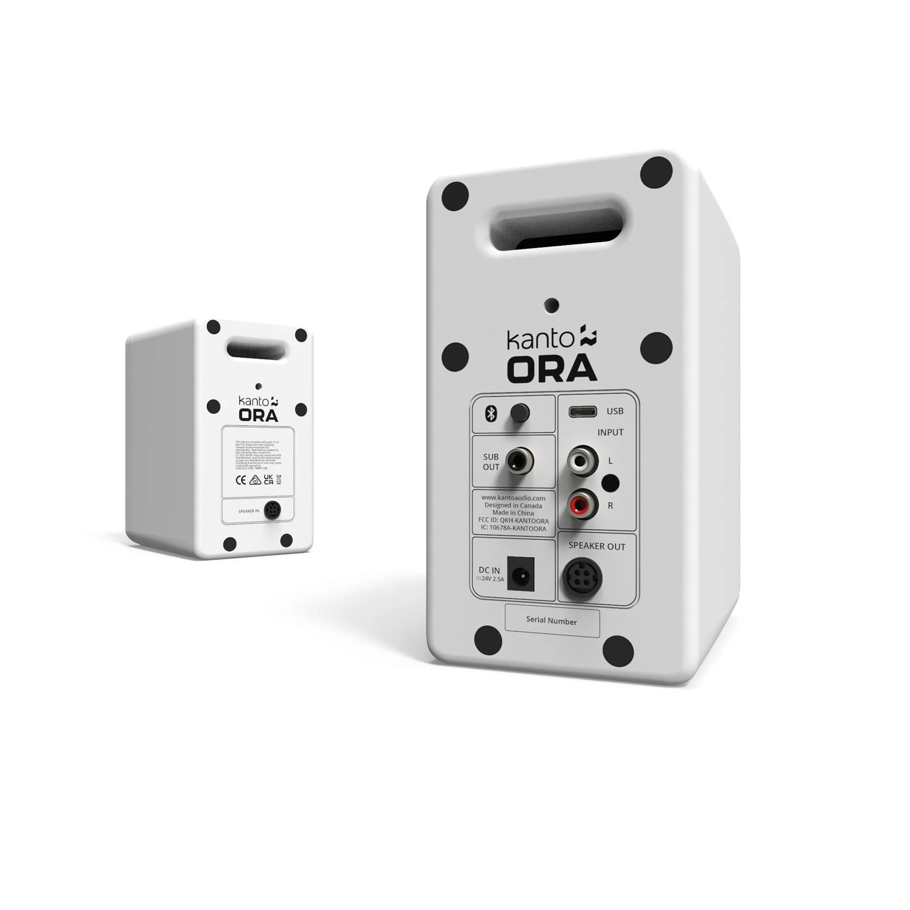 Kanto ORA Reference Desktop Speakers (Matte White) - Clearance / Open Box - Image 3