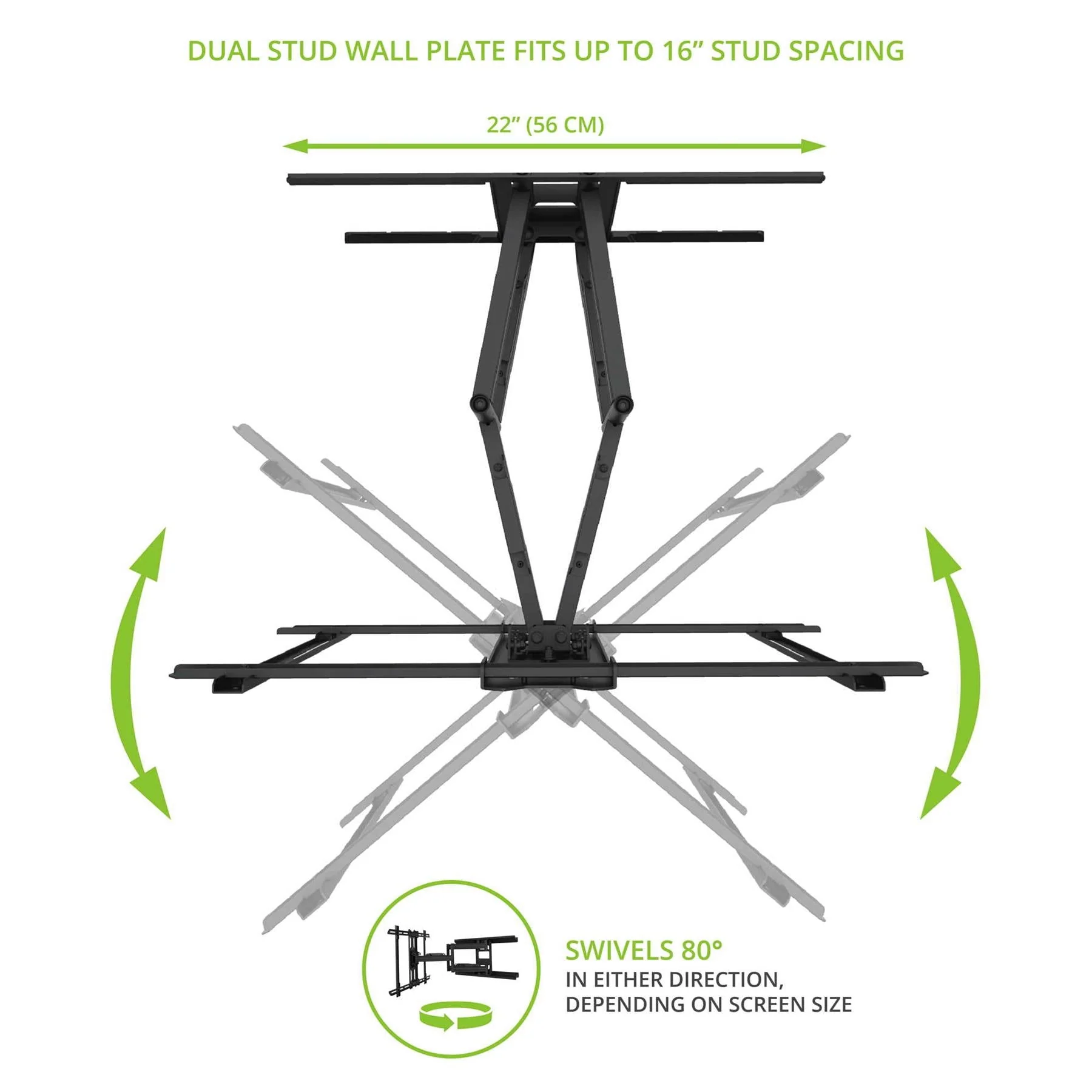 Kanto PDX650 Full Motion TV Mount - Image 6