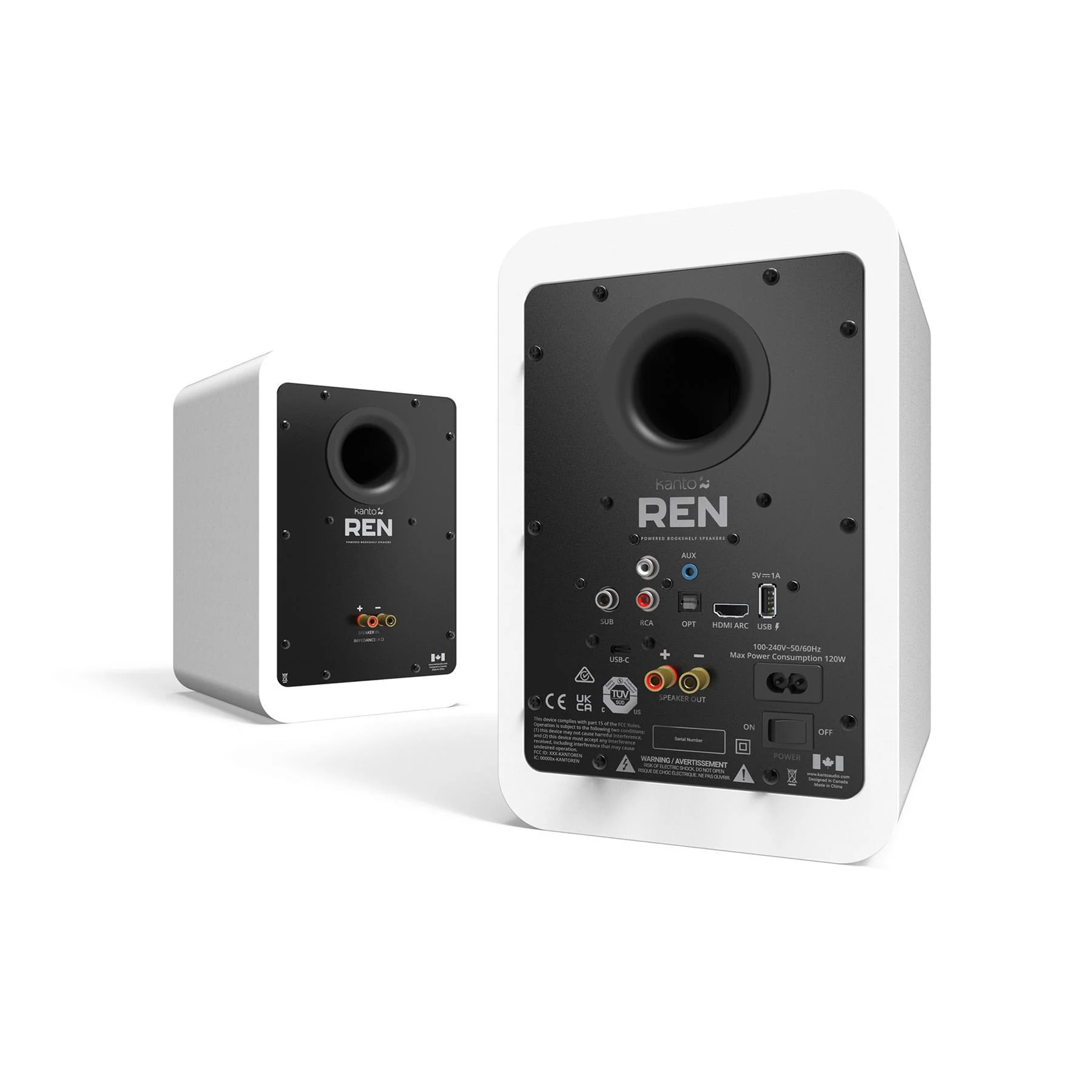 Kanto REN Powered Speakers with HDMI ARC, USB-C and Bluetooth 5.3 - Clearance / Open Box - Image 21