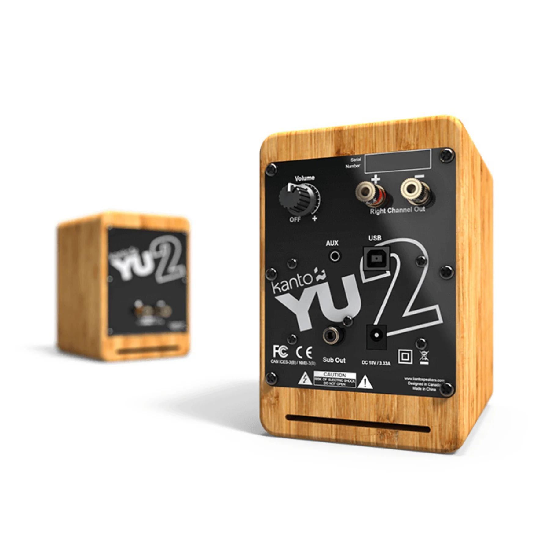 Kanto YU2 Powered Desktop Speakers for Gaming and Home Office with Built-In DAC - Clearance / Open Box - Image 7