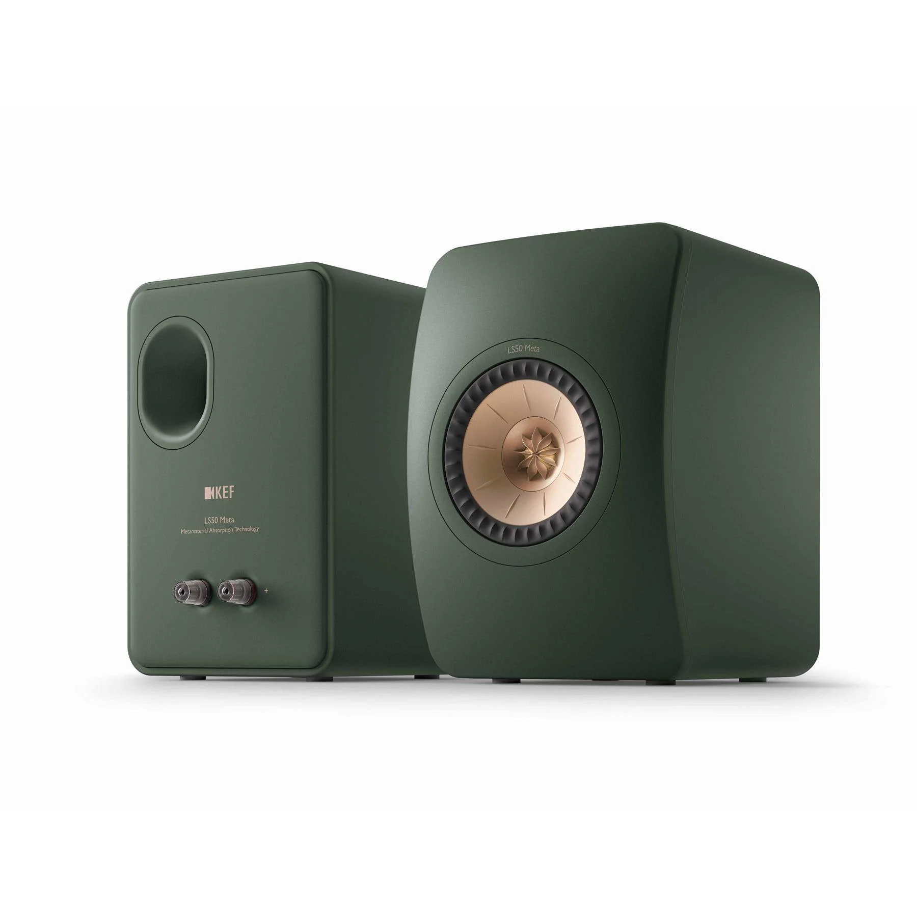 KEF LS50 Meta Bookshelf Speakers - Moss Green Pair - Clearance / Open Box - Image 2