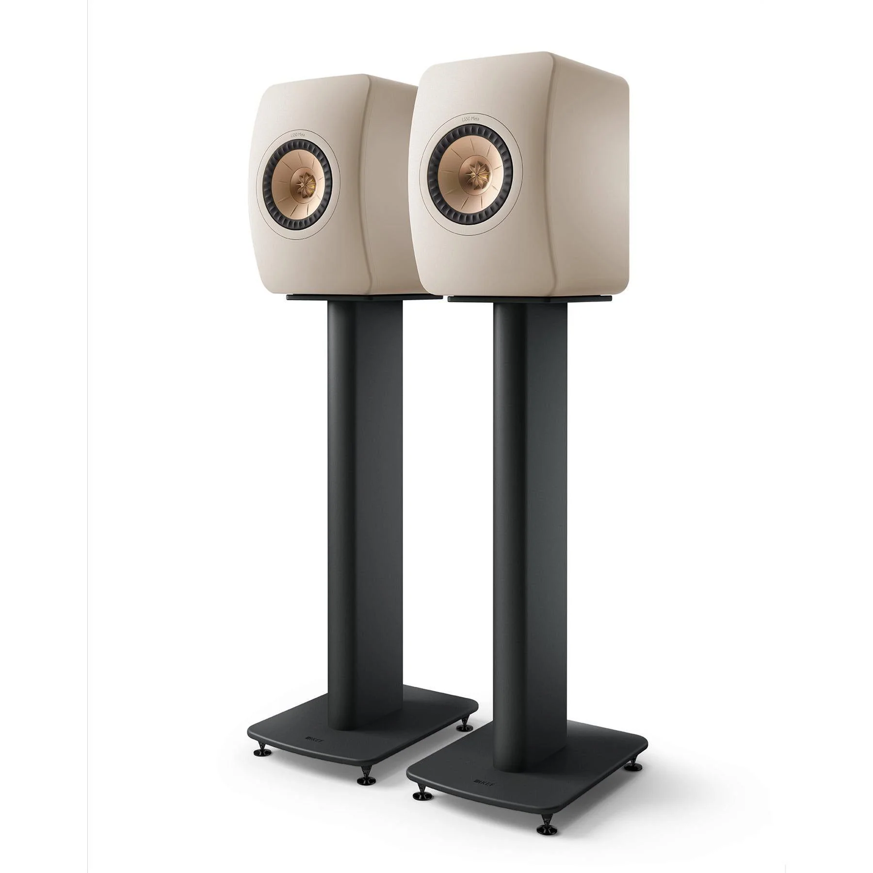 KEF LS50 Wireless II Bookshelf Speakers - Sandshell Pair - Clearance / Open Box - Image 3