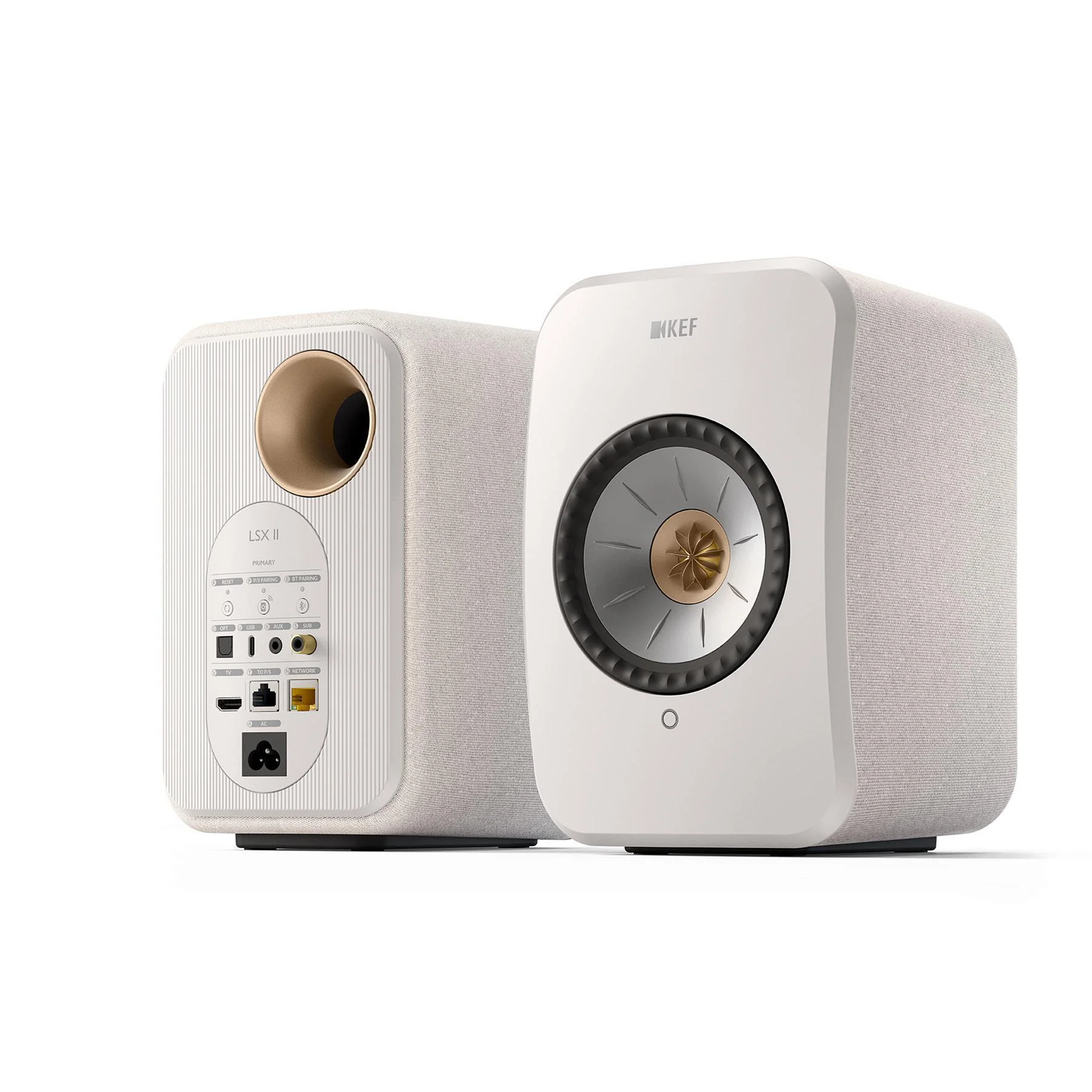 KEF LSX II Wireless HiFi Speakers - Cotton White - Clearance / Open Box - Image 3