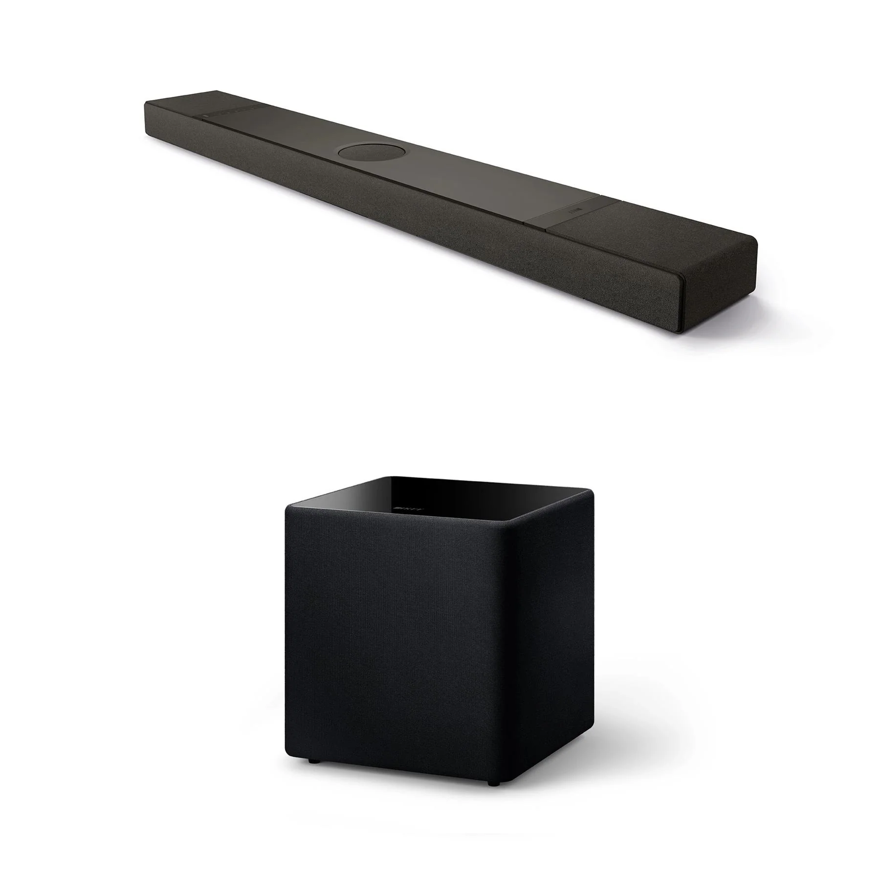 KEF XIO Soundbar + Kube 12 MIE Subwoofer + KW2 RX Receiver Bundle