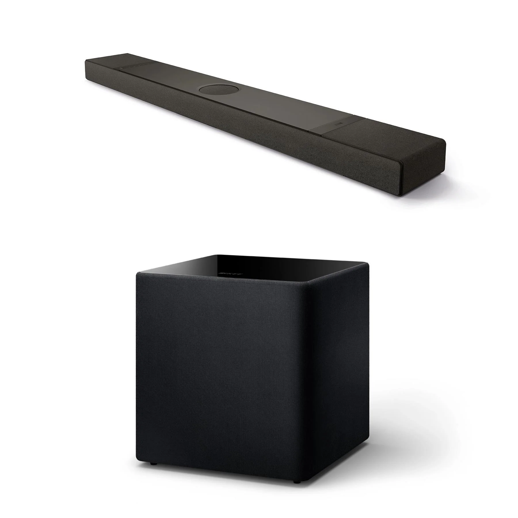 KEF XIO Soundbar + Kube 15 MIE Subwoofer + KW2 RX Wireless Receiver Bundle