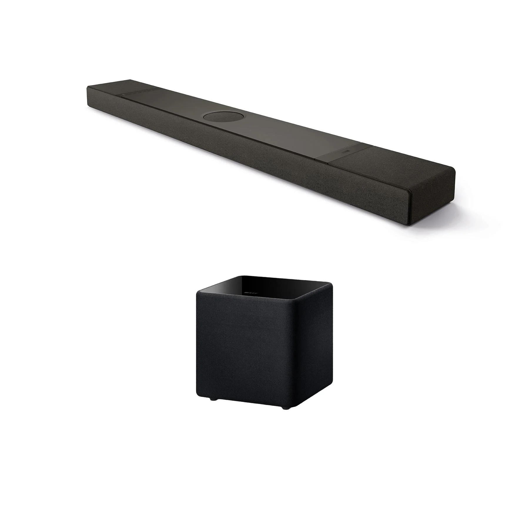 KEF XIO Soundbar + Kube 8 MIE Subwoofer + KW2 RX Wireless Subwoofer Receiver Bundle
