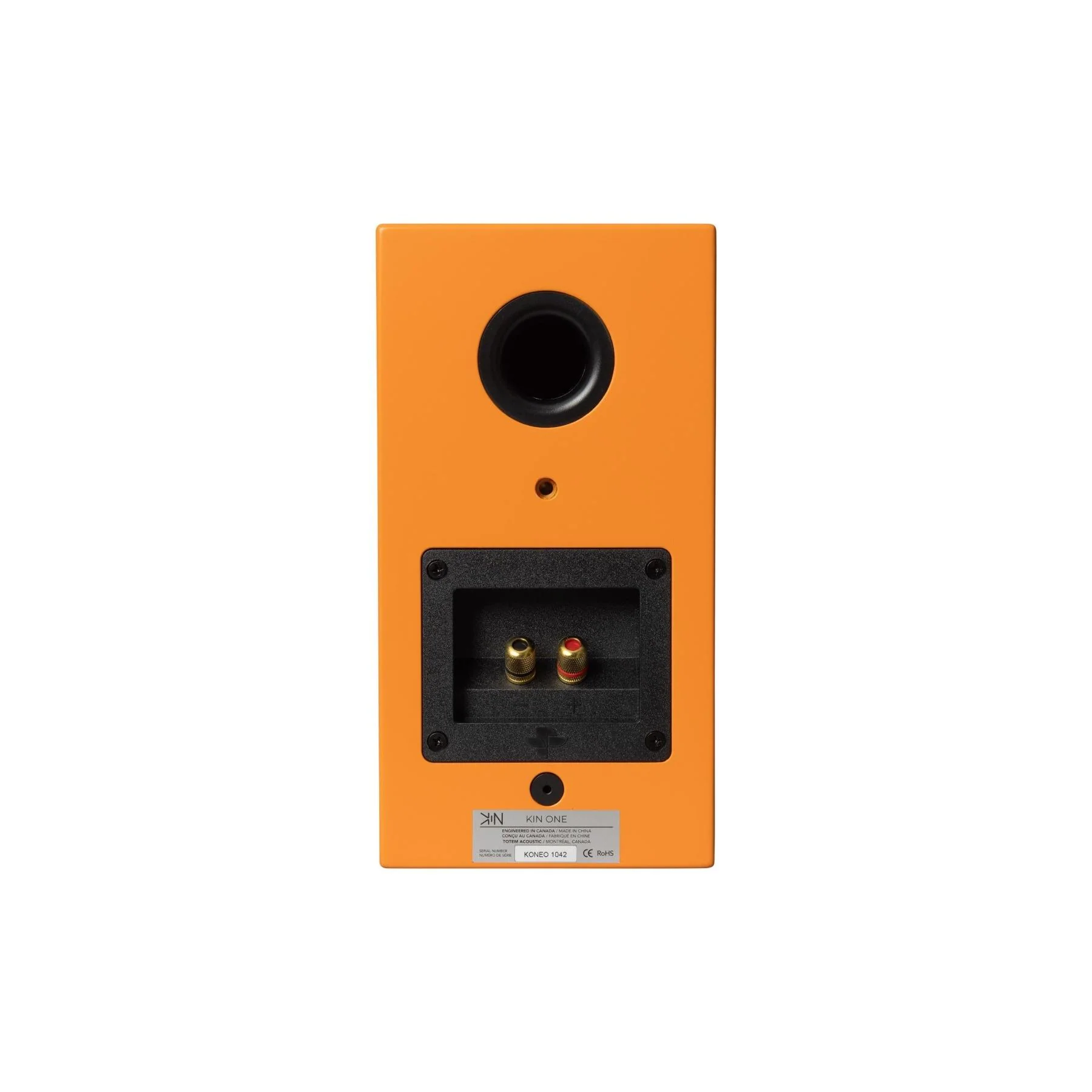 KIN by Totem One Bookshelf Speakers â Satin Orange Pair - Image 5