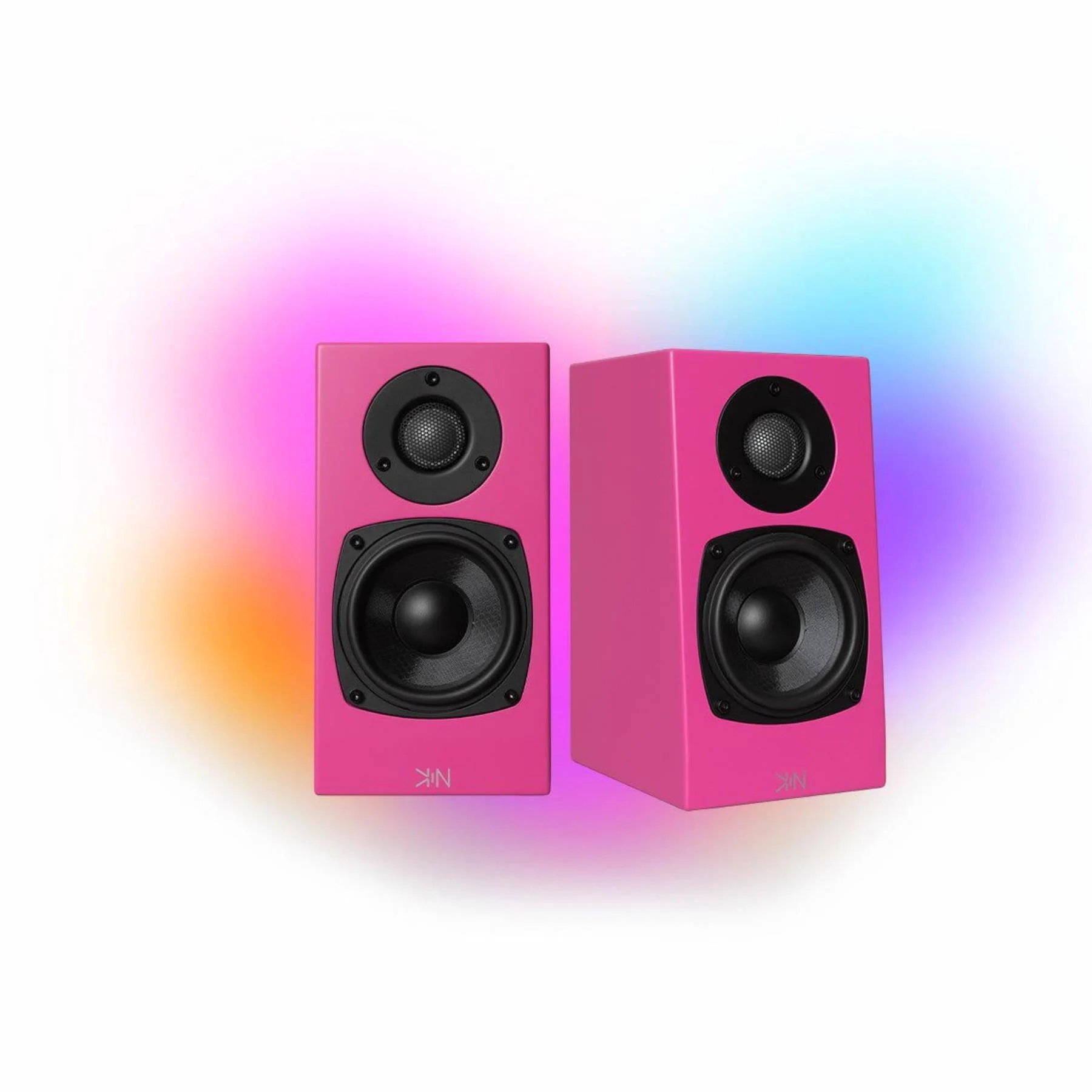 KIN by Totem One Bookshelf Speakers â Satin Pink Pair