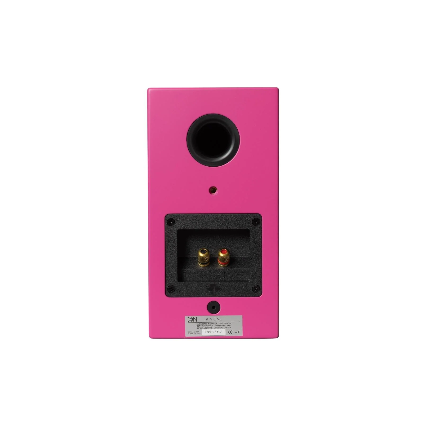 KIN by Totem One Bookshelf Speakers â Satin Pink Pair - Image 5