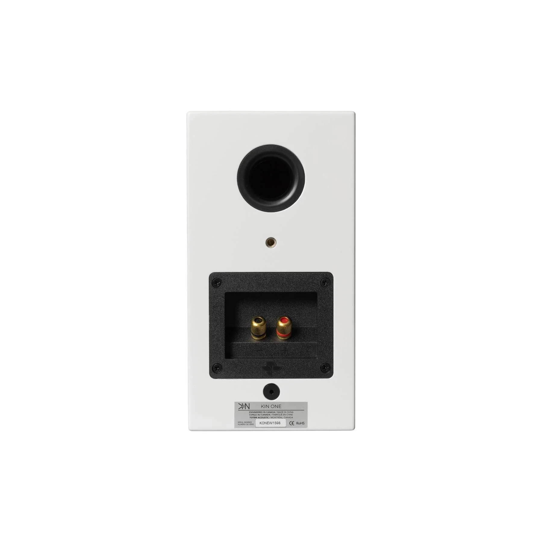 KIN by Totem One Bookshelf Speakers â Satin White Pair - Image 4