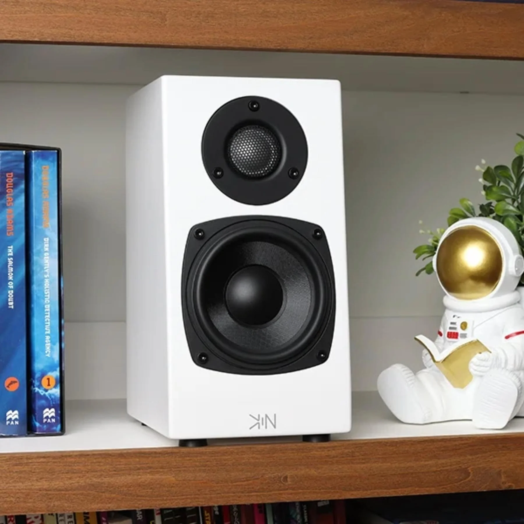 KIN by Totem One Bookshelf Speakers â Satin White Pair - Image 5