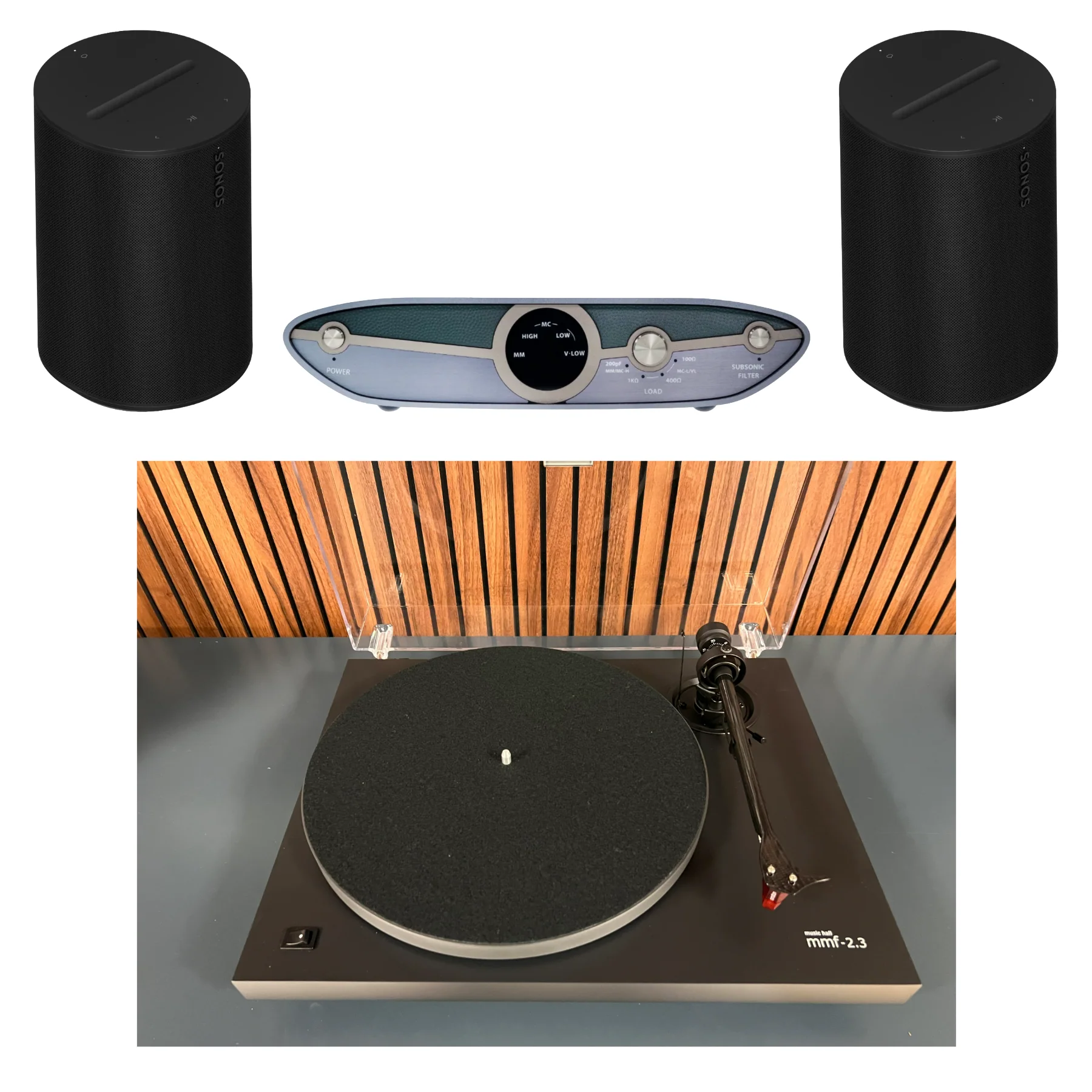 Music Hall 2.3 Turntable Ultimate Vinyl & Streaming Audio Package