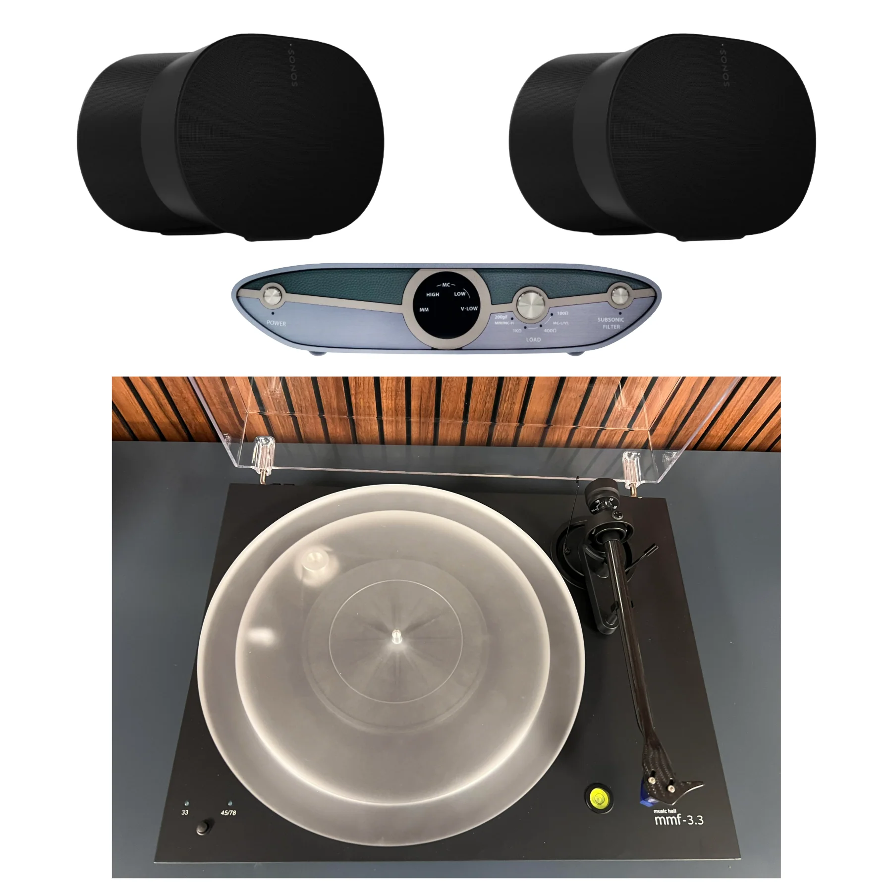 Music Hall 3.3 Turntable Ultimate Vinyl & Streaming Audio Package