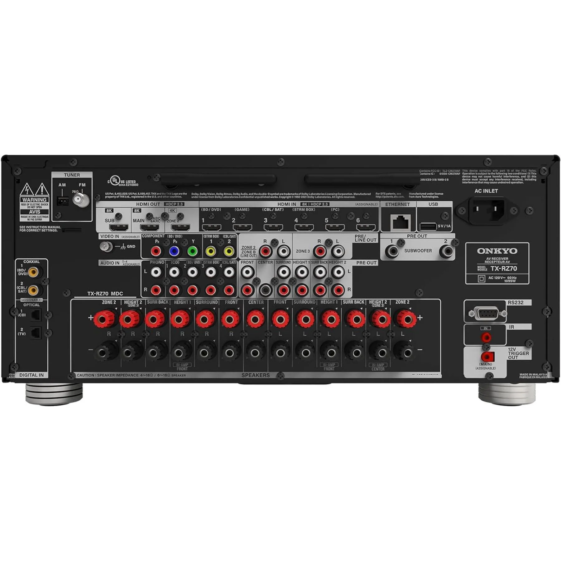 Onkyo TX-RZ70 11.2 Channel AV Receiver - Image 2