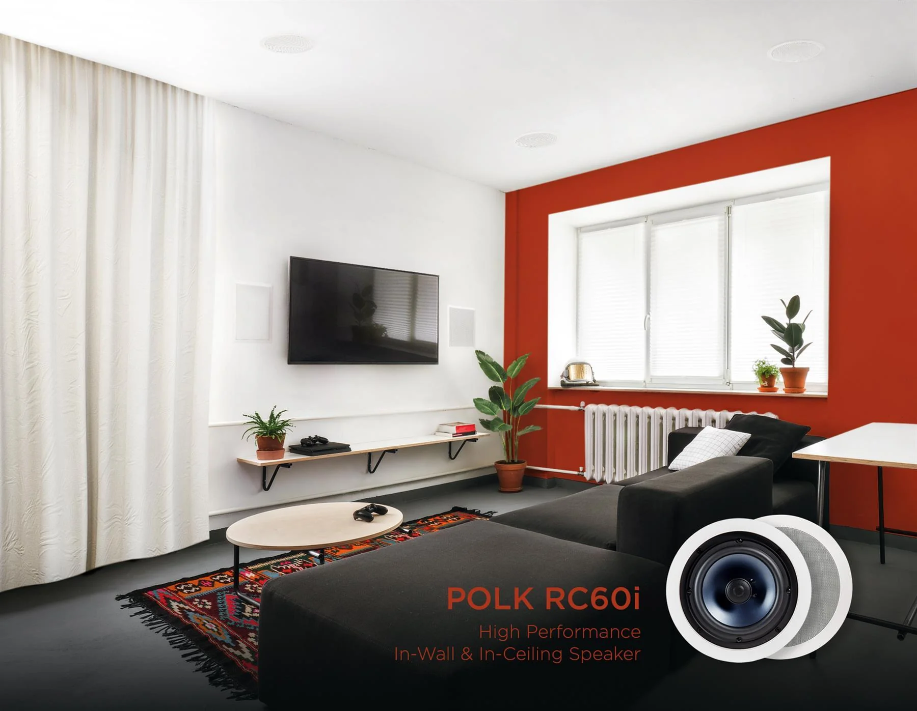 Polk Audio RC60i 2-way Premium In-Ceiling 6.5" Round Speakers (Pair) - Clearance / Open Box - Image 6