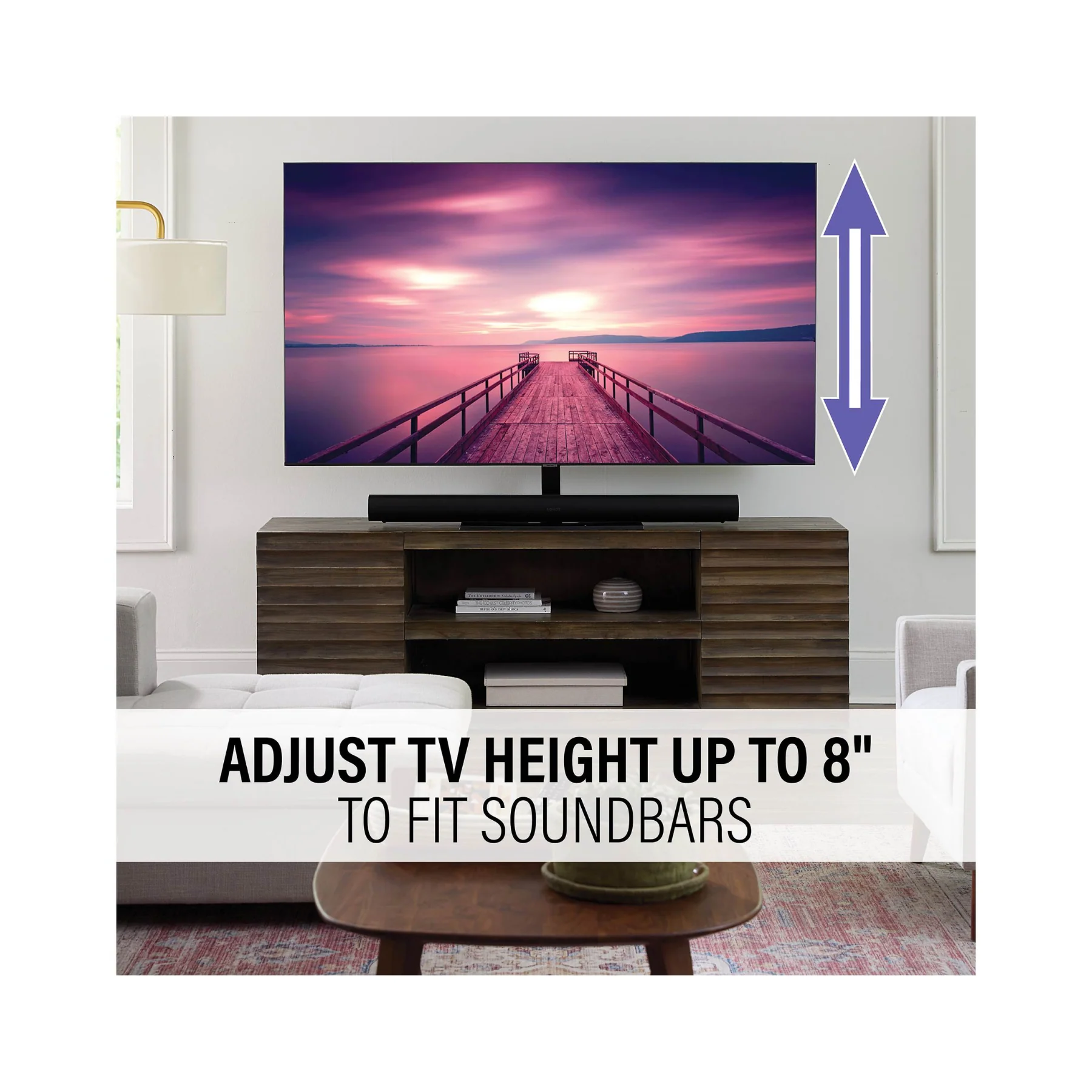 Sanus VSTV2-B2  TV Swivel Stand 40" - 86" - Clearance / Open Box - Image 3