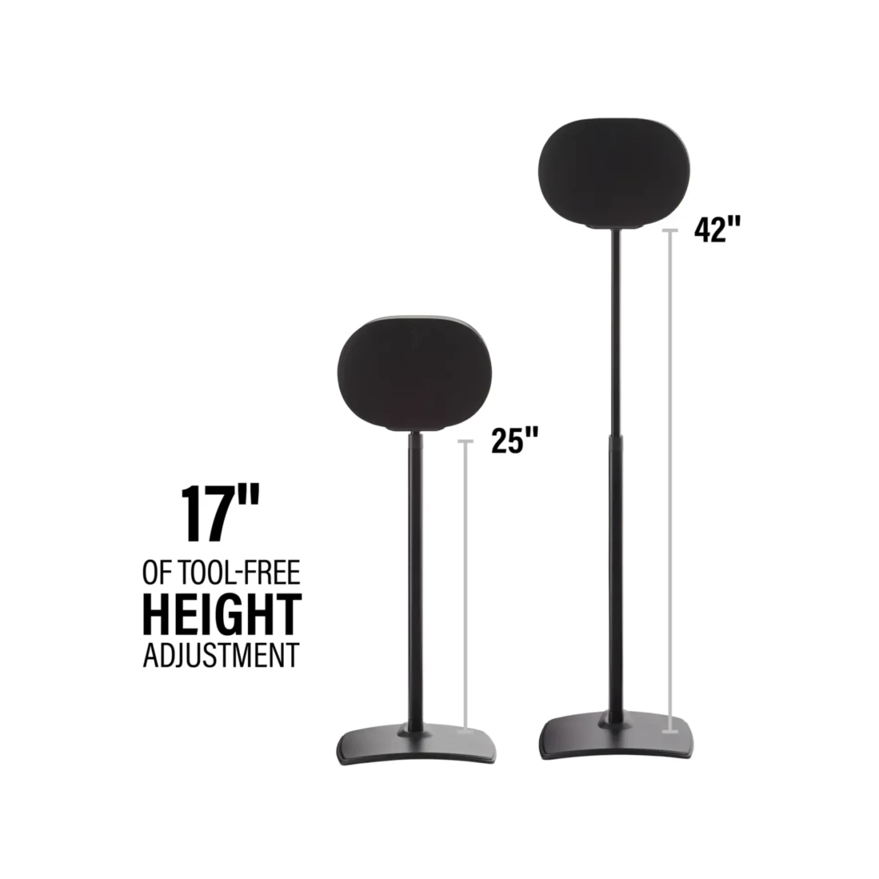 Sanus WSSE3A2 Height Adjustable Stand for Sonos Era 300 (Pair) - Image 2