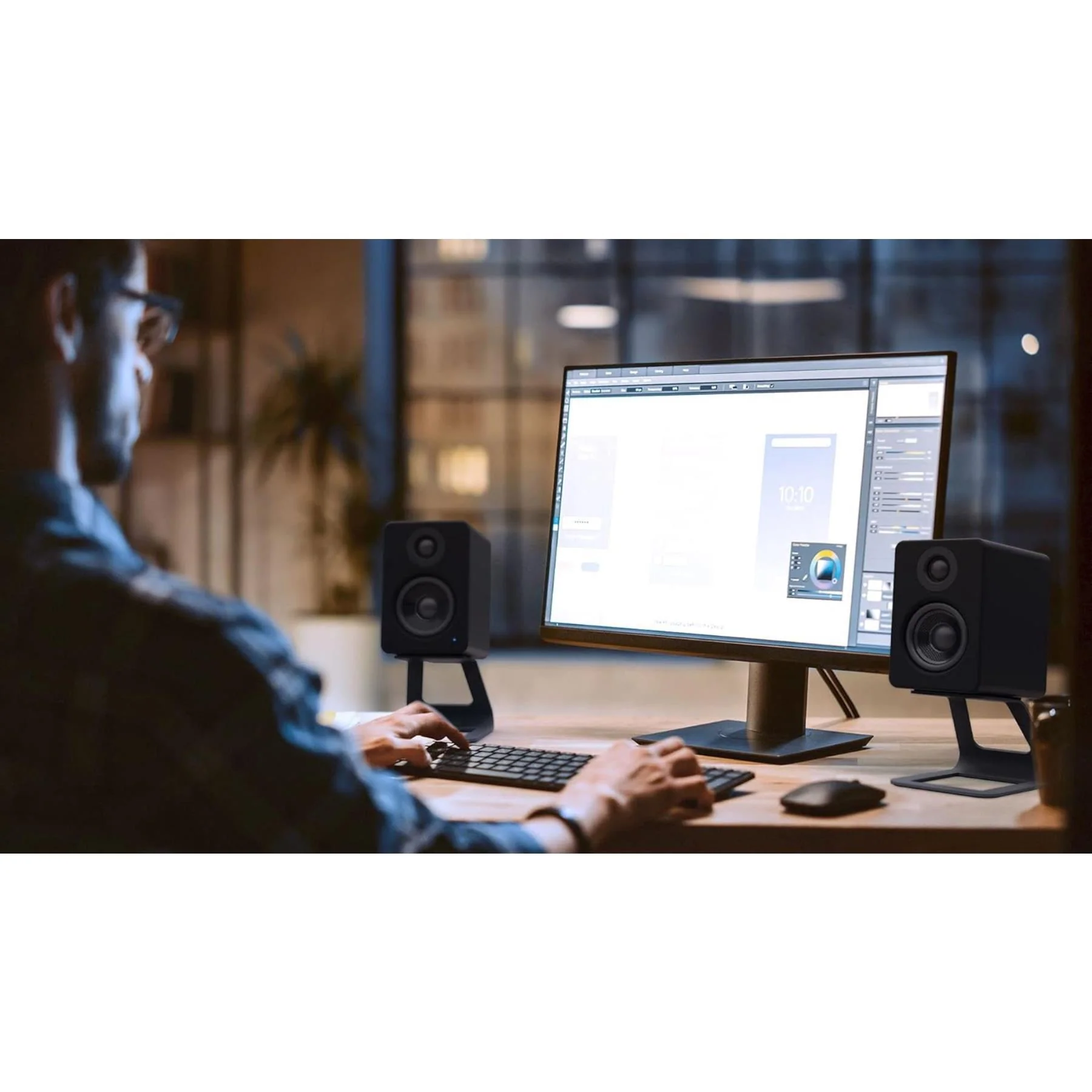 SE2 - Desktop Speaker Stands (Black) - Image 2