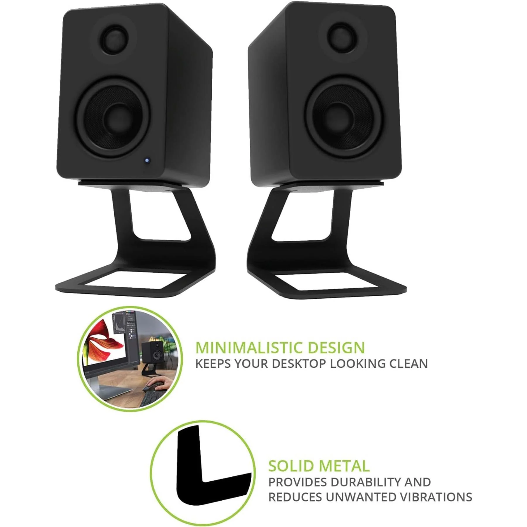 SE2 - Desktop Speaker Stands (Black) - Image 8