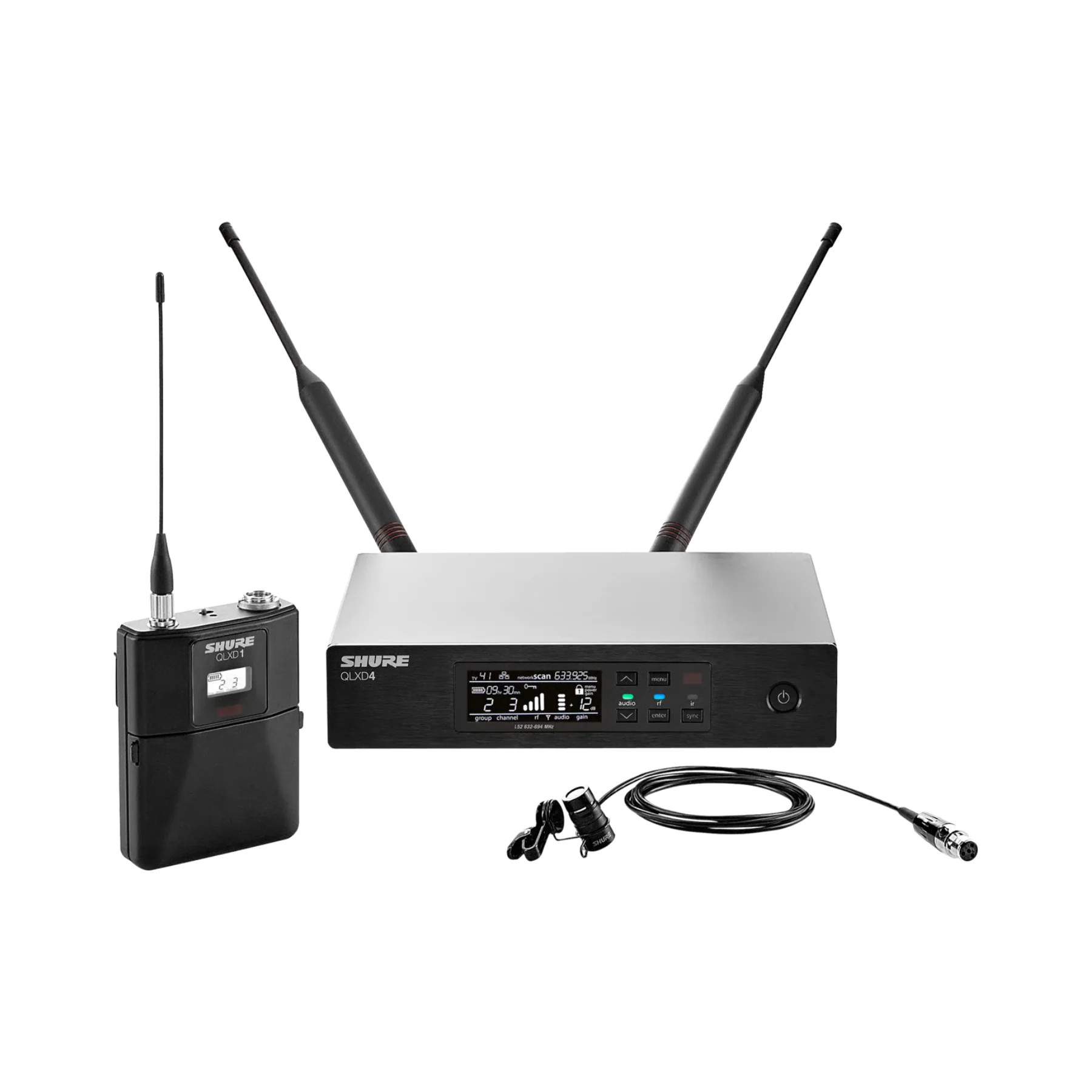 Shure QLXD14 Wireless Guitar System (G50: 470 to 534 MHz) - Clearance / Open Box