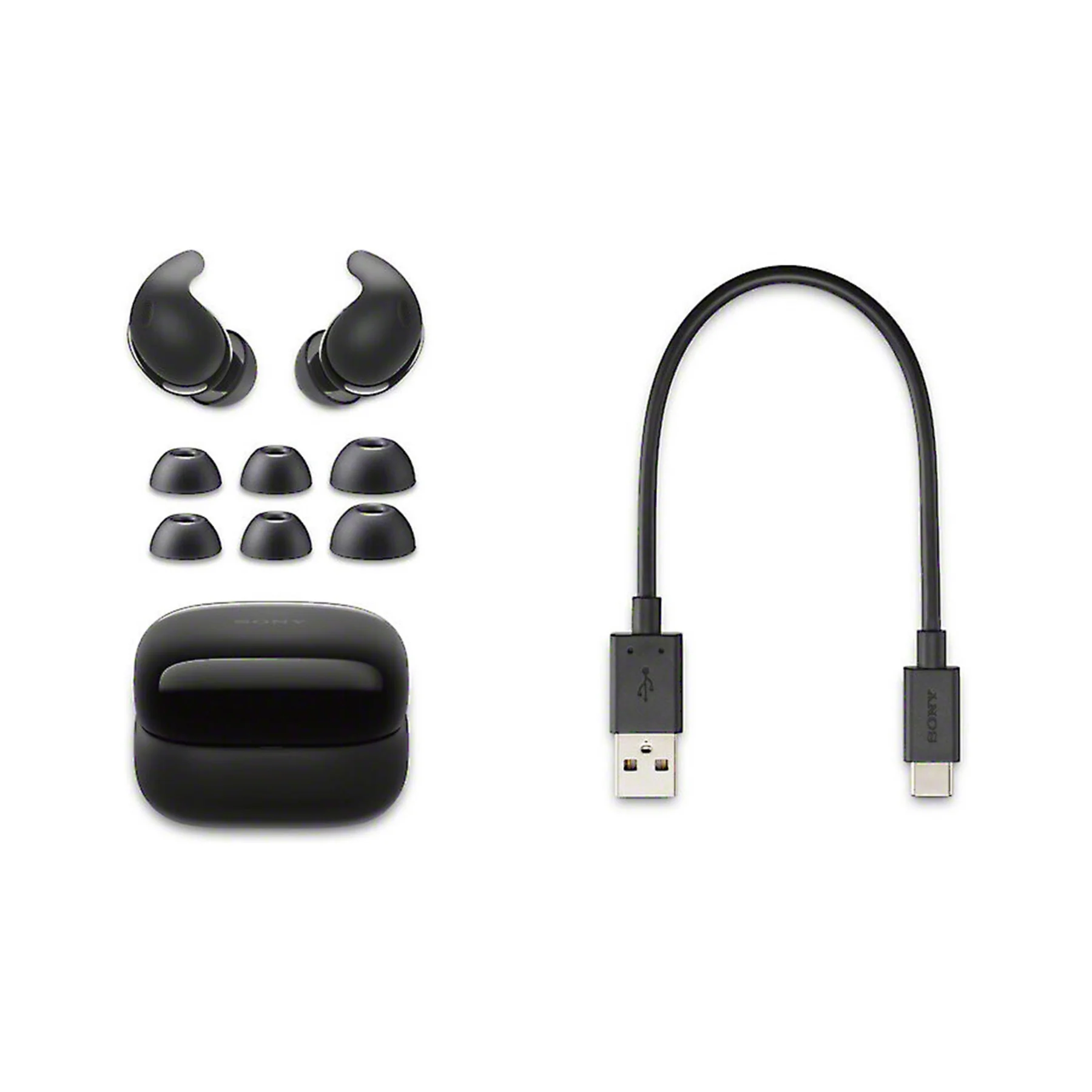Sony LinkBuds Fit Truly Wireless Noise Canceling Earbuds (Black) - Clearance / Open Box - Image 4