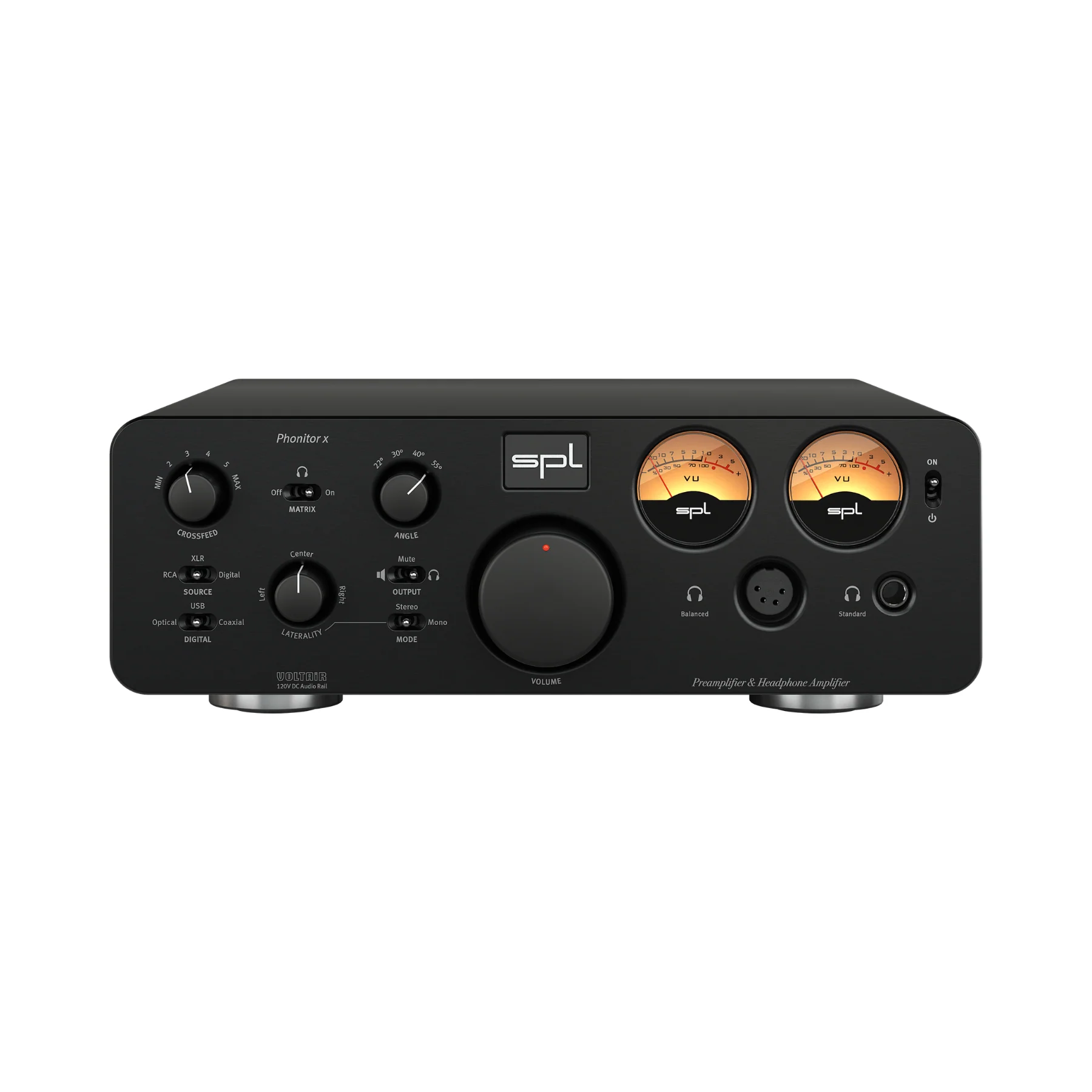 SPL Phonitor x Headphone Amplifier and Preamplifier with DAC768xs (Black) - Clearance / Open Box
