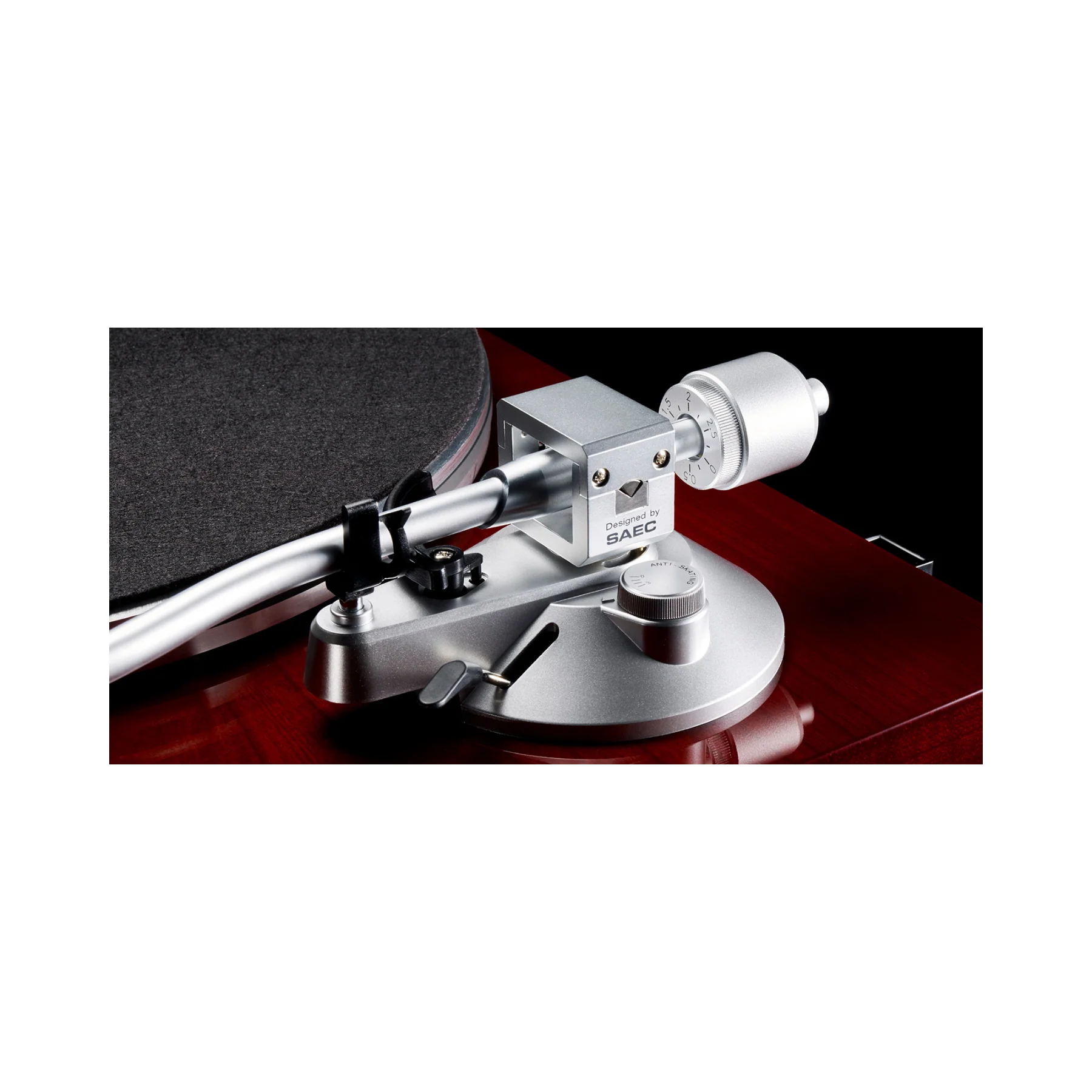 Teac TN-3B-SE Manual Belt-drive Turntable with built-in Phono Preamp (Cherry) - Clearance/ Open Box - Image 4