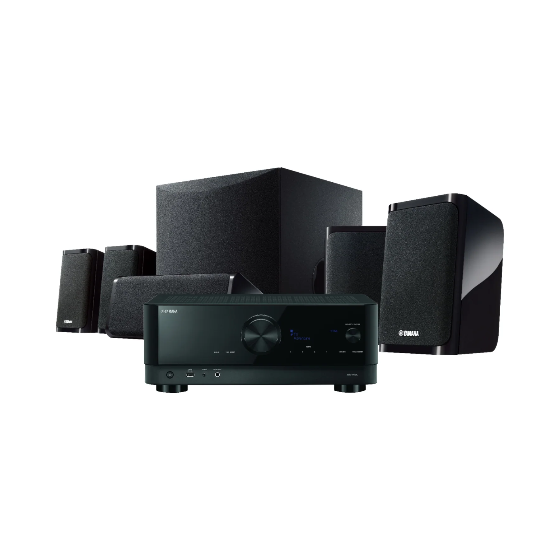 Yamaha YHT-5960 Premium All-in-One Home Theater System with 8K HDMI & Wi-Fi - Customer Return